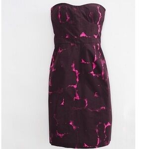 J. Crew Factory Fleurette bustier dress